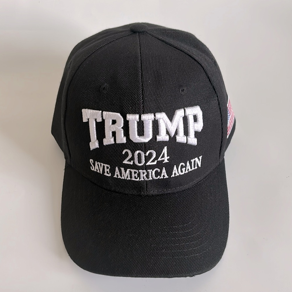 New Black 2024 President Donald Trump Rally Hat Save America Again Baseball Cap